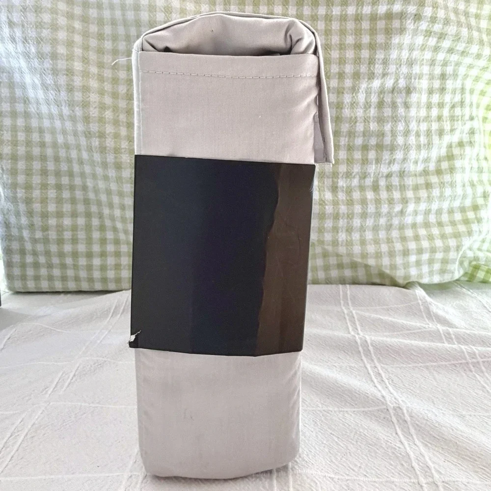 New!! Lauren Ralph Lauren 4 pc Queen OPAL GREY Durham Sateen Sheet Set